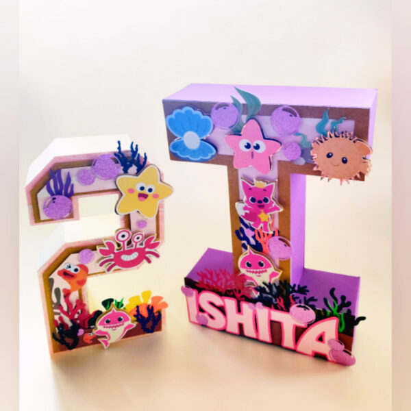 3D Decorative Number & Alphabet