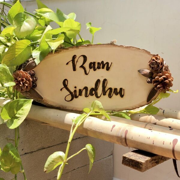 Pyrography Nameplate