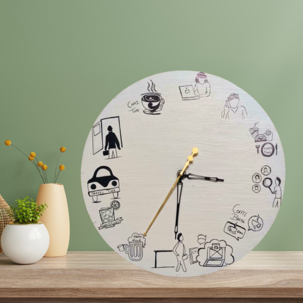 Personalized Doodle Clock