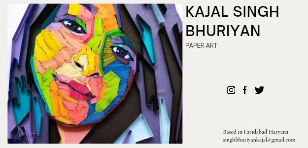 Kajal Singh Bhuriyan Paper Art