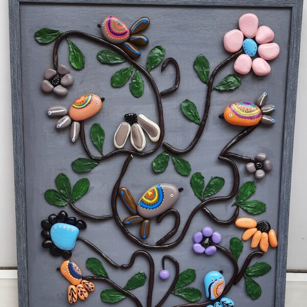 Floral Stone Art