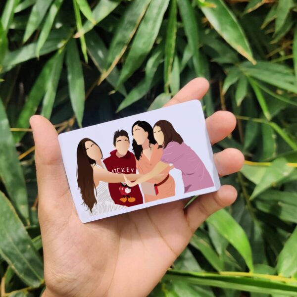 Wallet Card with Illustration