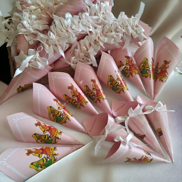 Printed flower cones