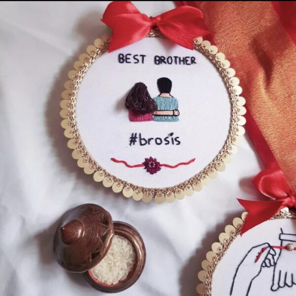 Personalized Bro-Sis Embroidery Hoop