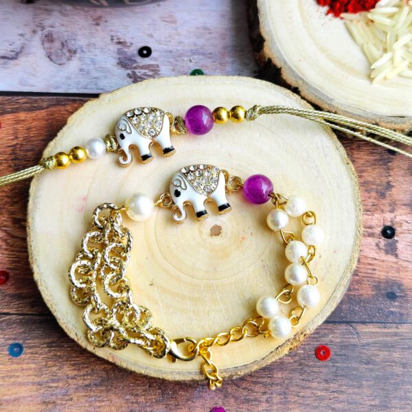 Elephant Rakhi-Bracelet Set - Gallery Image 1