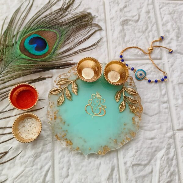 Resin Pooja Thali - Gallery Image 1