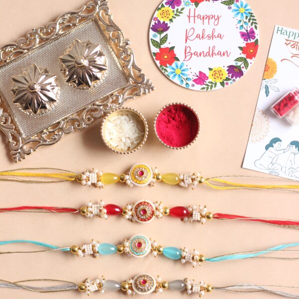 Handcrafted Meenakari Rakhi