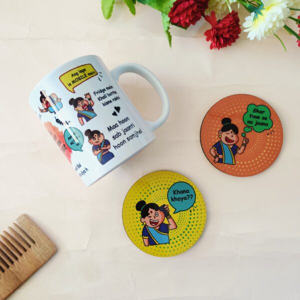 Mother's Day Mug And Coasters Combo - Gallery Image
