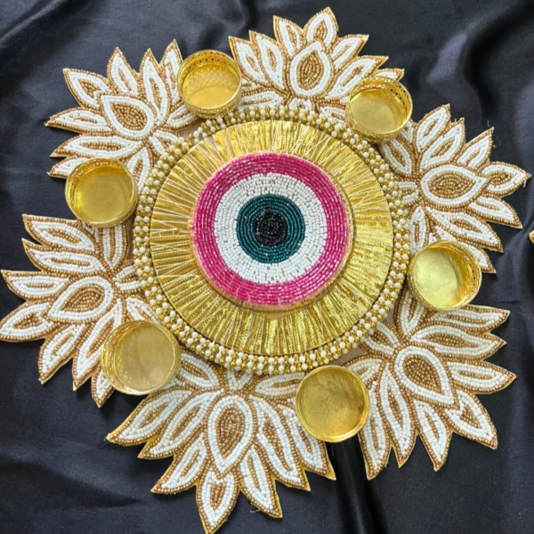 Evil Eye Lotus Rangoli